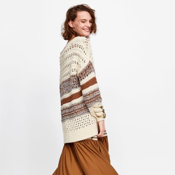 Zara oversized contrast sweater - Picture 5 of 8